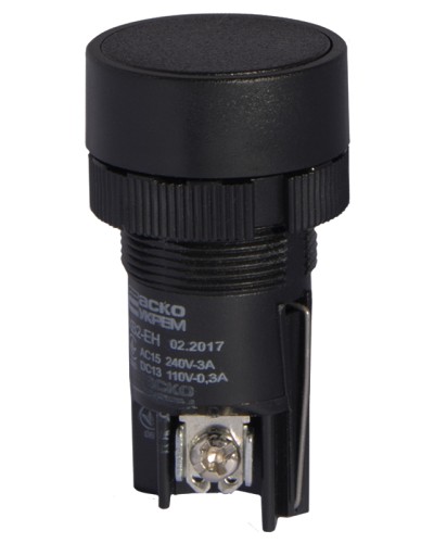 XB2-EH121 Кнопка "Старт" черная с фиксацией (NO)