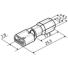 Коннекторы полностью изолированы FDFD 5.5-250 'мама' (100 шт.)
