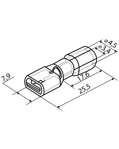 Коннекторы полностью изолированы FDFD 5.5-250 'мама' (100 шт.)