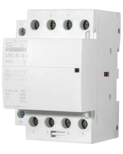 Модульный контактор MK-N 4P 40A 4NO 220V