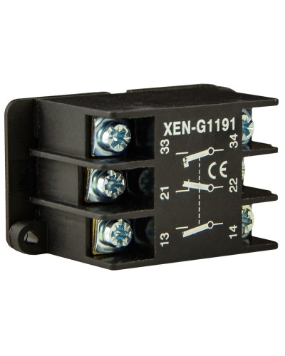 Блок-контакт XEN-G1191 к XAL-B3, 1NO+1NC+1NO (2 скорости)