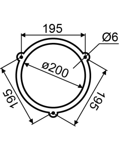 Колокольчик EBL-2002 (200 мм)