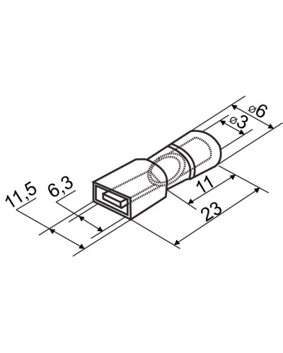Коннекторы полностью изолированы MDFNY 2-250 'папа' (100 шт.)