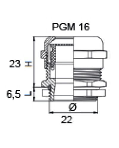 Сальник металлический PGM 16