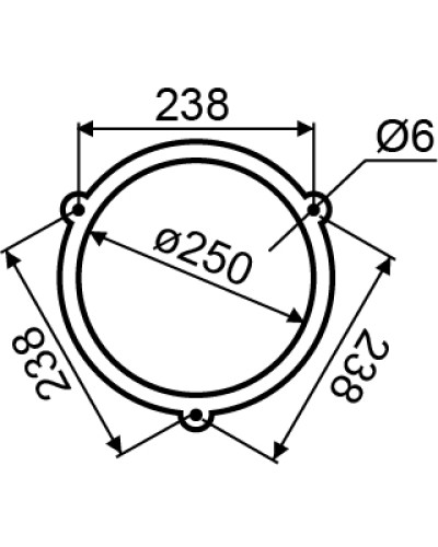Дзвоник EBL-2502 (250 мм)
