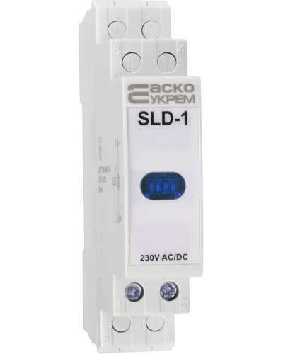 Модульный сигнальный индикатор 230V AC/DC SLD-1 синий