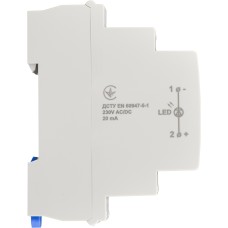 Модульный сигнальный индикатор 230V AC/DC SLD-1 белый