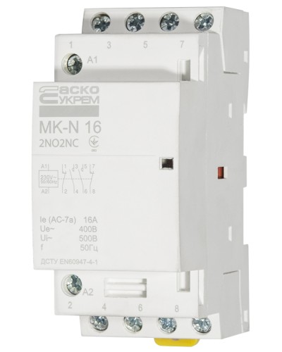 Модульный контактор MK-N 4P 16A 2NO2NC 220V