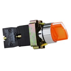 XB2-BK2565 Кнопка желтая поворотная 2-поз. с подсветкой