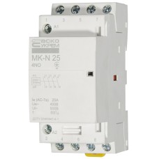 Модульный контактор MK-N 4P 25A 4NO 220V