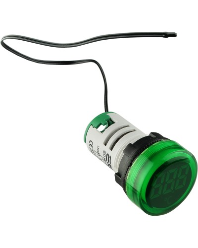 Круглий цифровий вимірювач температури ED16-22WD -25С - 150С (зелений)