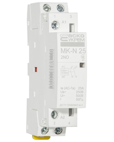 Модульный контактор MK-N 2P 25A 2NO 220V
