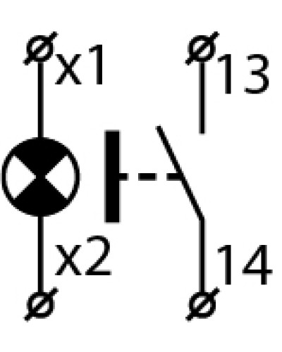 XB2-BW3371 Кнопка с подсветкой зеленая