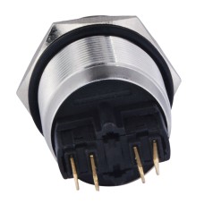 TYJ 22-221 Кнопка металлическая с выступом, 1NO+1NC.