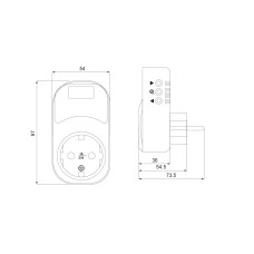 Реле контроля напряжения розеточное URate S-16 AC 230V 16A