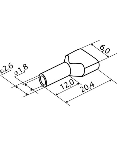 Наконечники трубчатые ТО 1,5-12 черные (100 шт.)