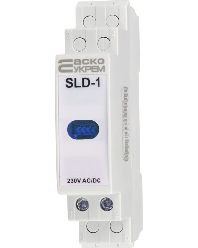 Модульный сигнальный индикатор 230V AC/DC SLD-1 синий