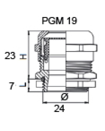 Сальник металлический PGM 19
