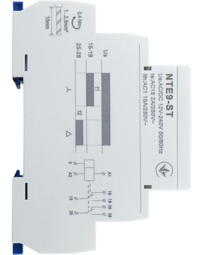 Реле времени звезда/треугольник NTE9-ST AC/DC 12-240V
