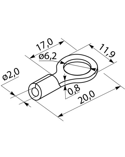 Наконечники под винт с изоляцией RV 2-6 (100 шт.)