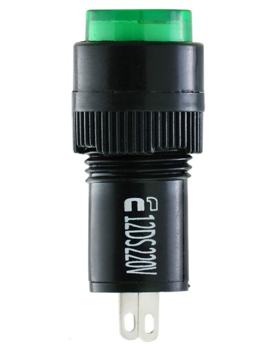 Сигнальна арматура AD22E-12DS зелена 220V АC