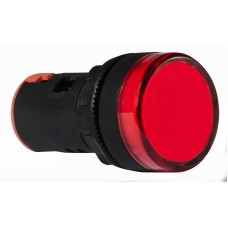 Сигнальная арматура AD22-22DS красная 12V АC/DC
