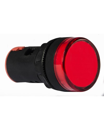 Сигнальная арматура AD22-22DS красная 12V АC/DC