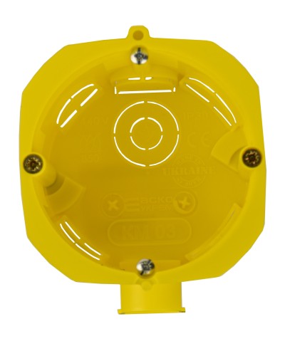 Коробка установча, ᴓ 65 мм, гіпсокартон, КМ 03 (уп. 50шт)
