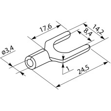Кабельные наконечники SV 5,5-8 (100 шт.)