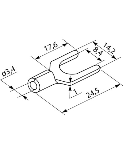 Кабельные наконечники SV 5,5-8 (100 шт.)