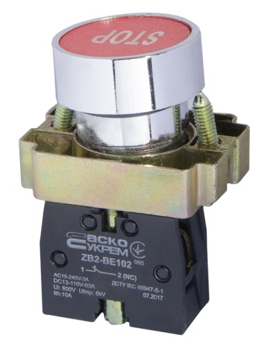 XB2-BA4342 Кнопка "Стоп" красная