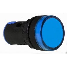 Сигнальная арматура AD22-22DS синяя 12V АC/DC