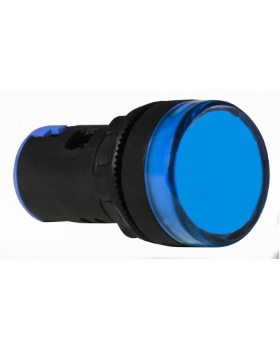 Сигнальная арматура AD22-22DS синяя 12V АC/DC