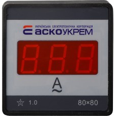 Цифровой амперметр АС 30А 80х80 (ЦА-8 LBN)