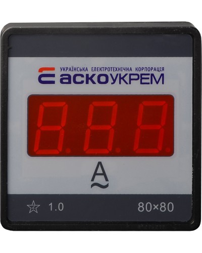 Цифровий амперметр АС 30А 80х80 (ЦА-8 LBN)
