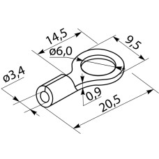 Наконечники под винт с изоляцией RV 5,5-6 (100 шт.)