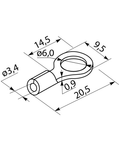 Наконечники под винт с изоляцией RV 5,5-6 (100 шт.)