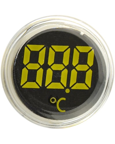 Круглий цифровий вимірювач температури ED16-22WD -25С - 150С (білий)