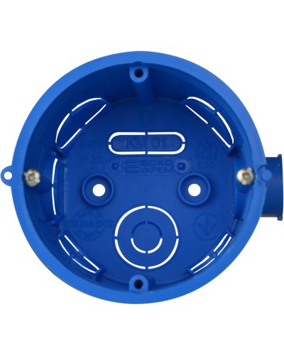 Коробка установочная, ᴓ 65 мм, бетон, КМ 01 (уп. 100шт)