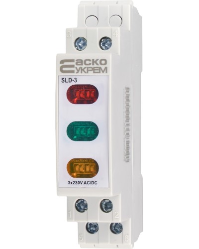 Модульный сигнальный индикатор 230V AC/DC SLD-3