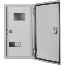 Корпус учета металлический 9 модулей 3фл, навесной IP54, серии UBox