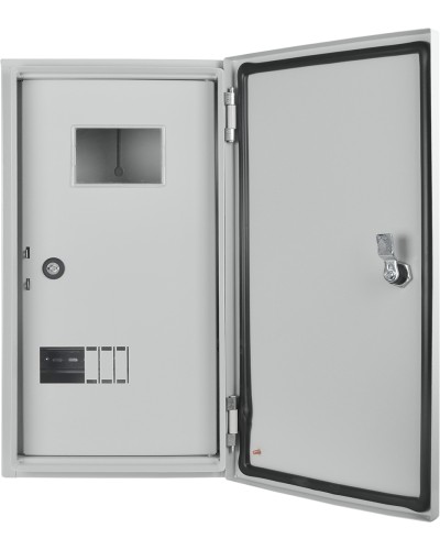 Корпус учета металлический 9 модулей 3фл, навесной IP54, серии UBox