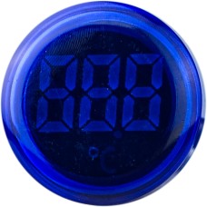 Круглый цифровой измеритель температуры ED16-22WD -25С – 150С (синий)