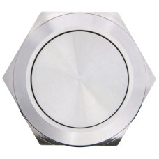 TYJ 19-211 Кнопка металлическая плоская, 1NO+1NC.