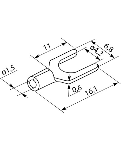 Кабельні наконечники SV 1,25-4 (100 шт.)