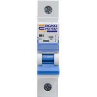 Модульный автоматический выключатель UTrust 1р 63А B 6kА