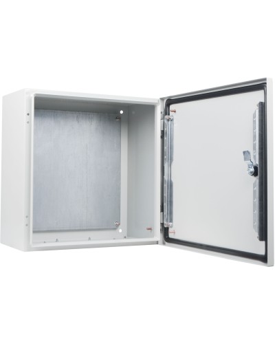 Корпус з монтажною панеллю металевий 40*40*20, IP65, серії UBox