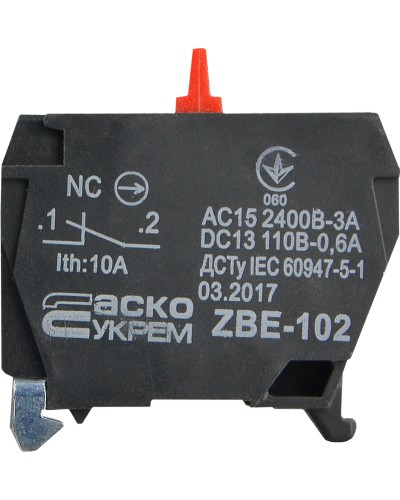 ZBE-102 N/C Контакт постов управления XAL-D