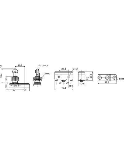 Микровыключатель Z-15GQ22-B