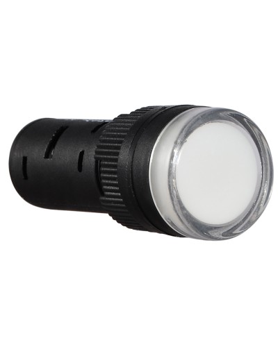Сигнальна арматура AD16-16DS біла 24V АC/DC
